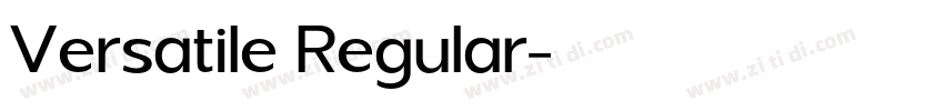 Versatile Regular字体转换